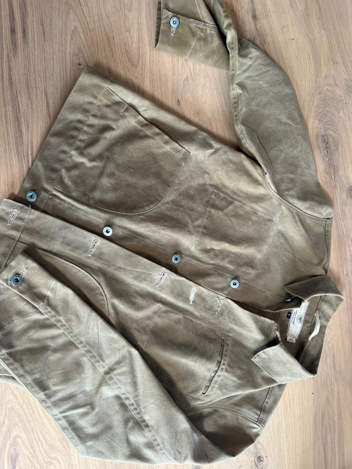 Roque Territory wax jas, No time to die. Maat L, Maat 52/54 (L), Beige, Roque Territory, Ophalen of Verzenden