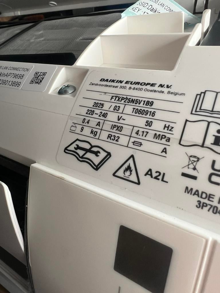 Daikin FTXP25N5V1B9 onderdelen, Ophalen of Verzenden, Zo goed als nieuw