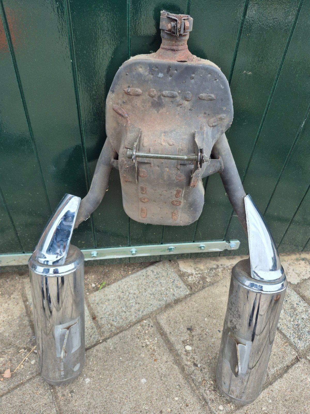 Yamaha TDM850 2000 gebruikte uitlaat, Ophalen