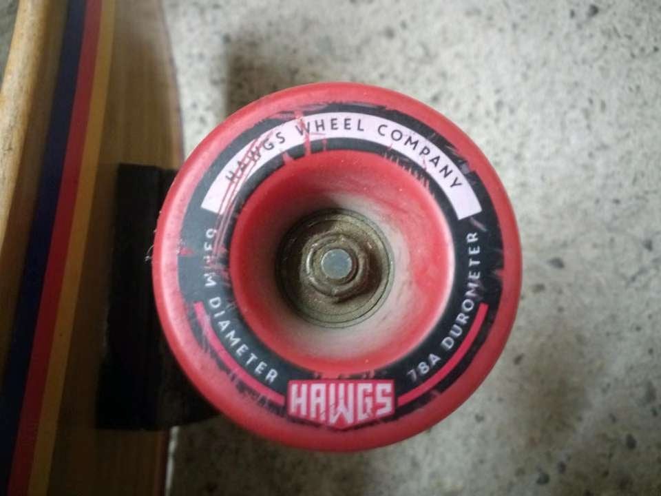 63mm 78A Hawgs Longboard Skateboard Surfskate Wheels, Sport en Fitness, Ophalen of Verzenden, Gebruikt, Skateboard, Longboard