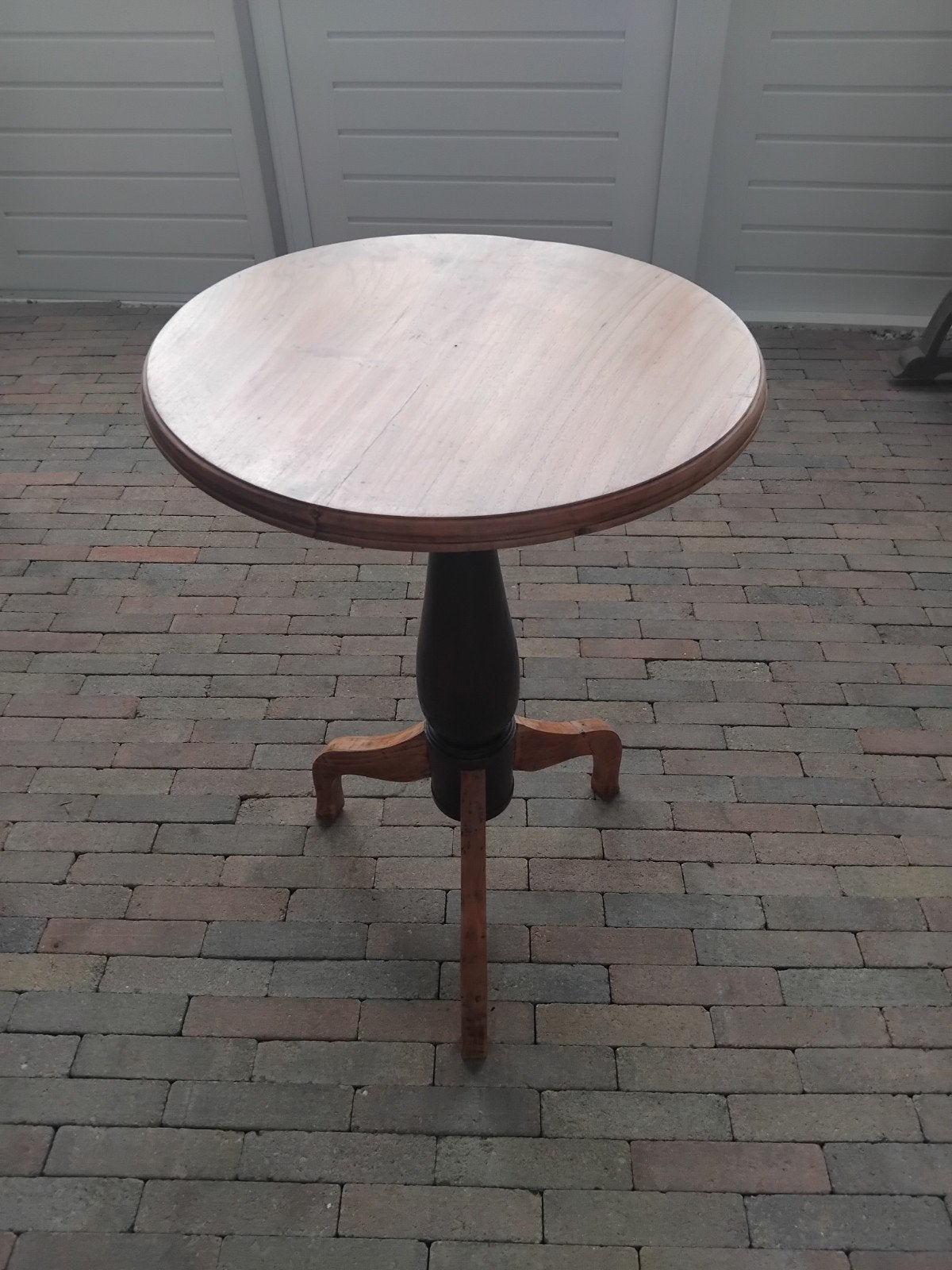Vintage (V&D) hoge salontafel, Huis en Inrichting, Tafels | Salontafels, Ophalen, Gebruikt, 50 tot 100 cm, Rond