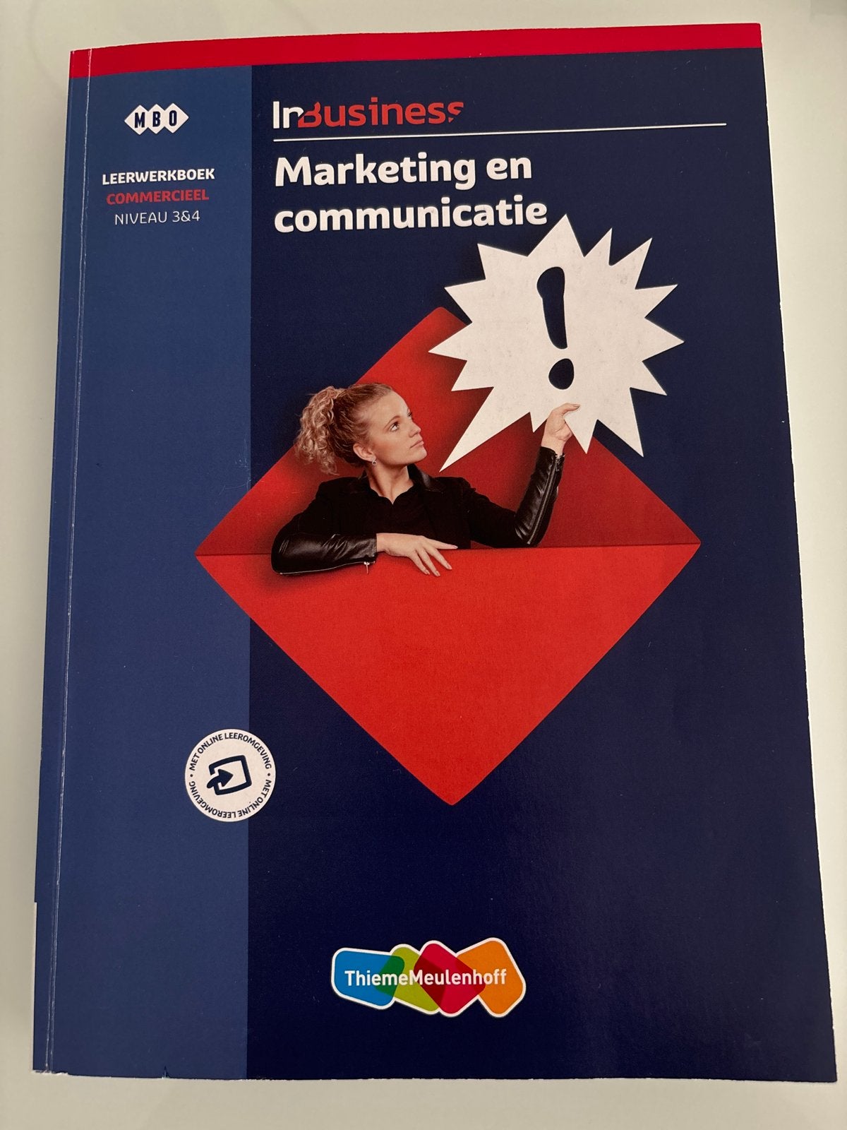 InBusiness Marketing en Communicatie MBO Leerwerkboek, Ophalen, Gamma, Zo goed als nieuw, MBO