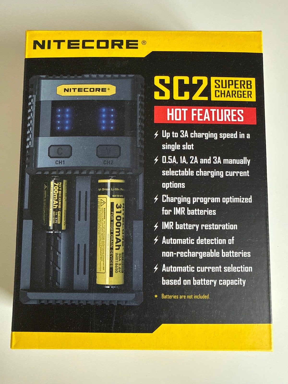 Nitecore SC2 Superb Charger - Universele Batterijlader, Ophalen of Verzenden, Nieuw