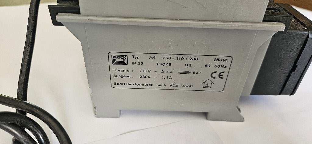 transformator / omvormer 110 VAC naar 230VAC, Ophalen, Gebruikt