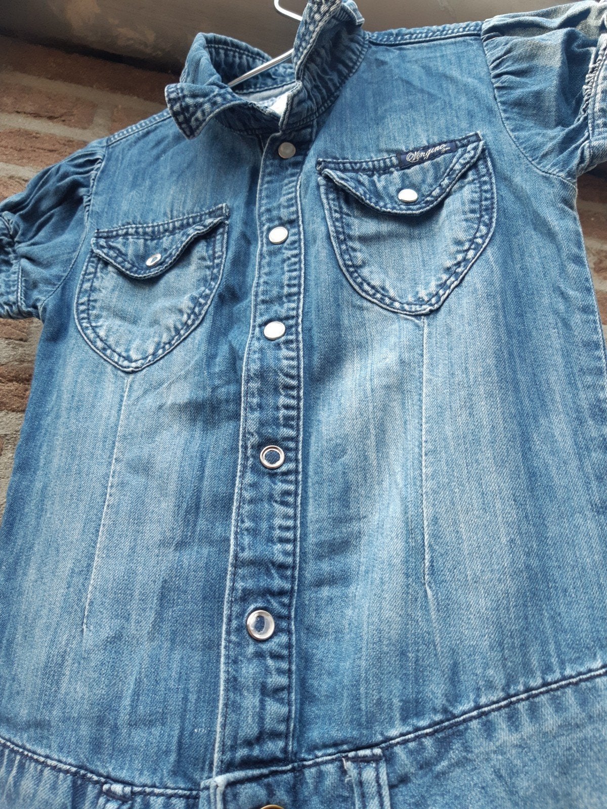 Vingino broekpak jumpsuit maat 9. (134), Broek, Gebruikt, Meisje, Ophalen of Verzenden