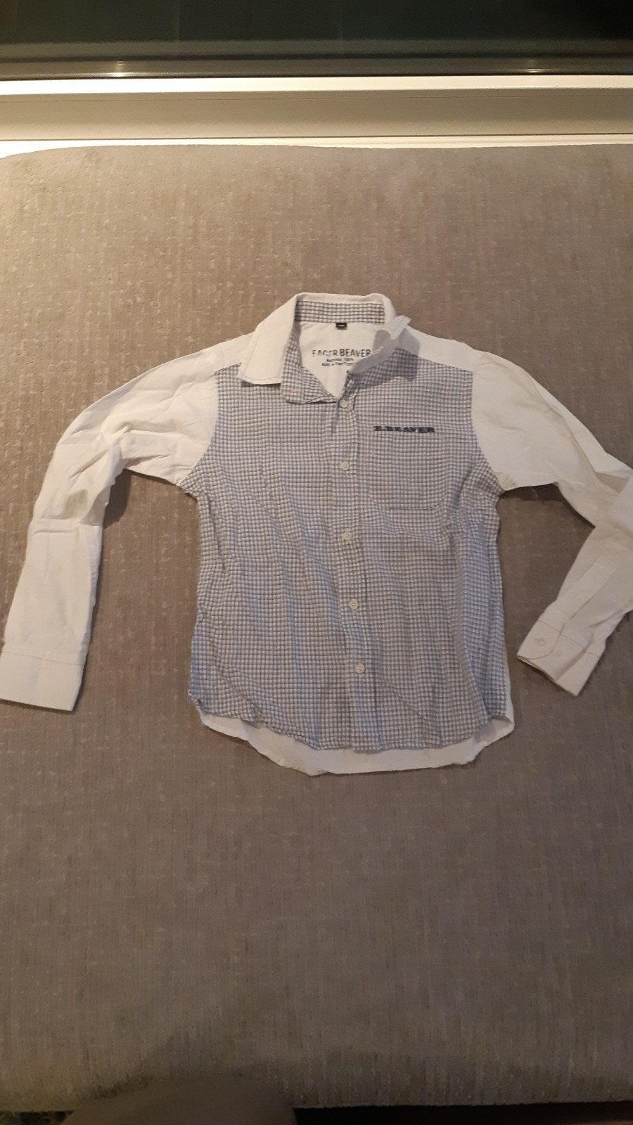 Eager beaver blouse maat 116, Gebruikt, Eager Beaver, Overhemd of Blouse, Ophalen of Verzenden