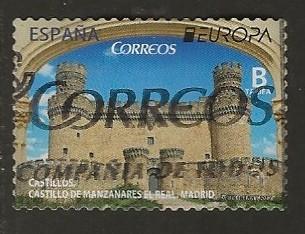 Spanje 74, kasteel CEPT, Verzenden, Gestempeld
