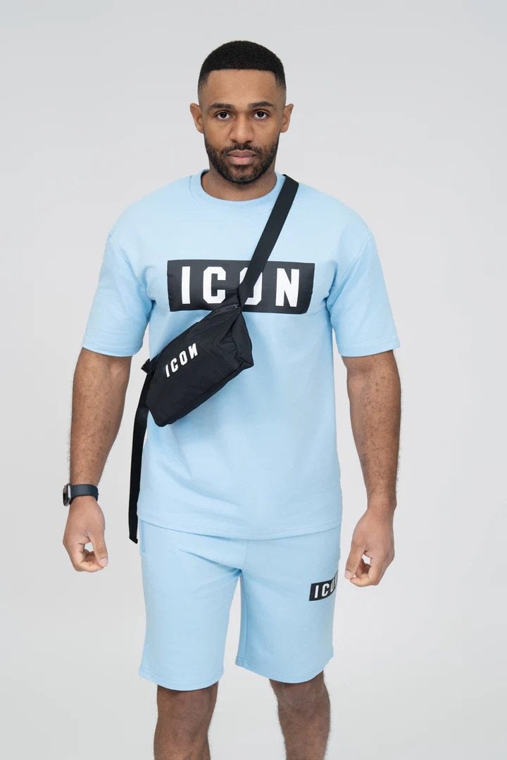 Icon zomerset tas kortebroek en shirt maat M nieuw, Ophalen of Verzenden, Nieuw, Maat 48/50 (M), Blauw