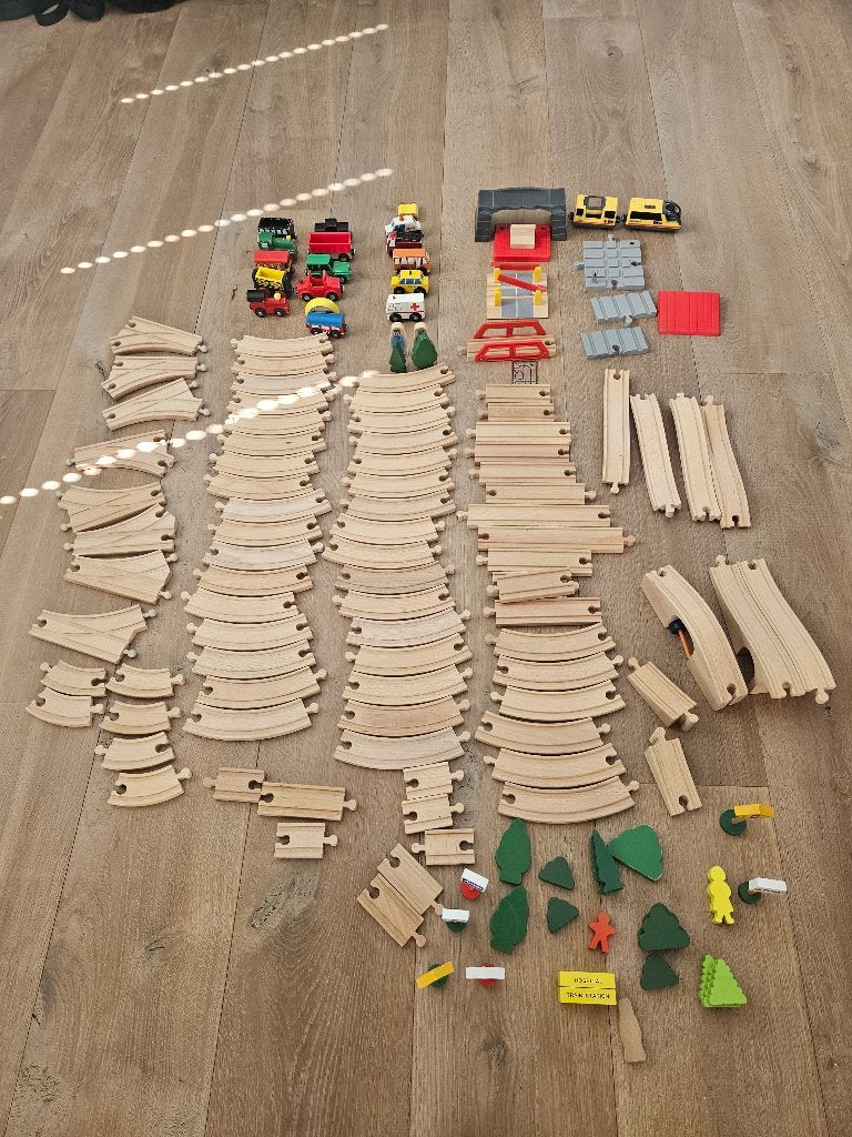 Houten treinbaan, Ophalen of Verzenden, Zo goed als nieuw