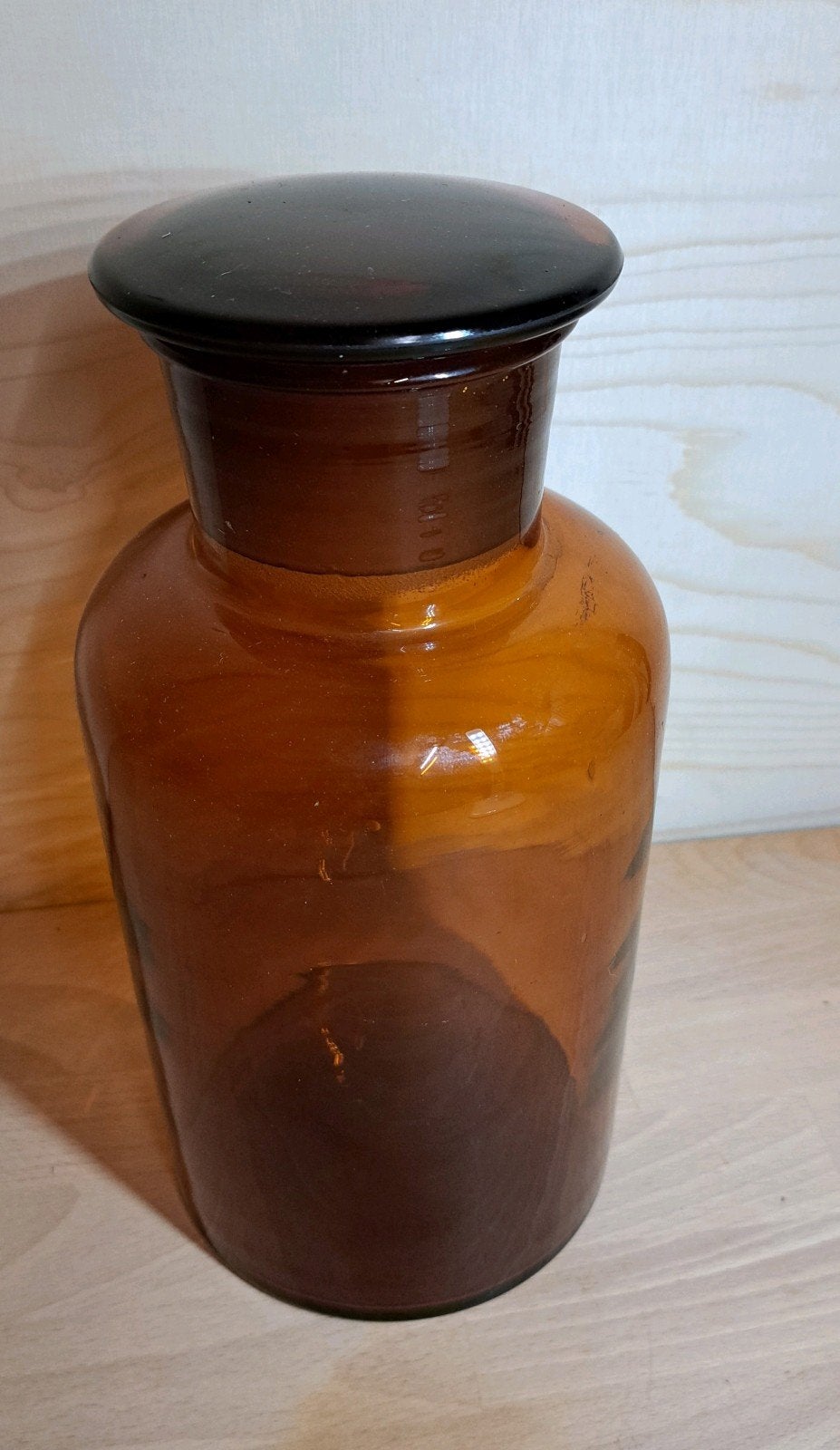 Apothekersfles amberkleurig, Ophalen of Verzenden