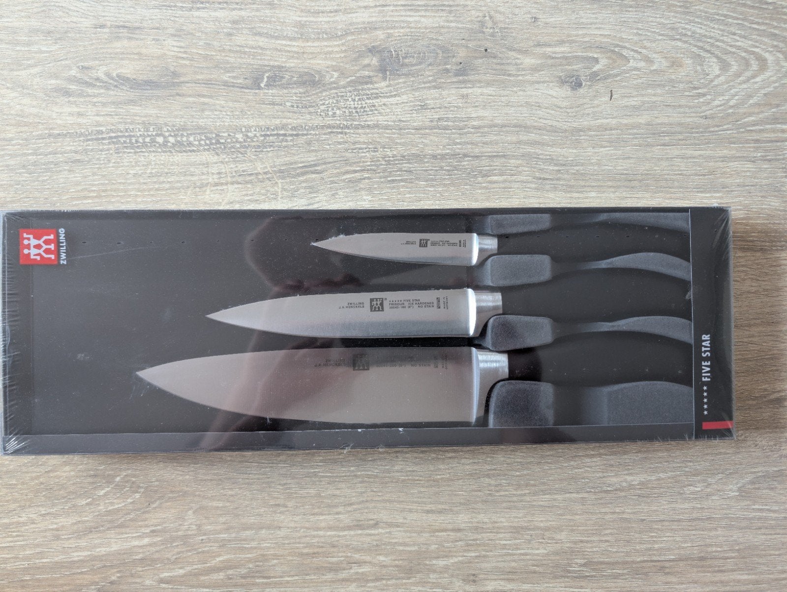 ZWILLING FIVE STAR J.A. Henckels - 3-delig messenset (nieuw), Huis en Inrichting, Keuken | Bestek, Los bestek, Nieuw, Ophalen of Verzenden