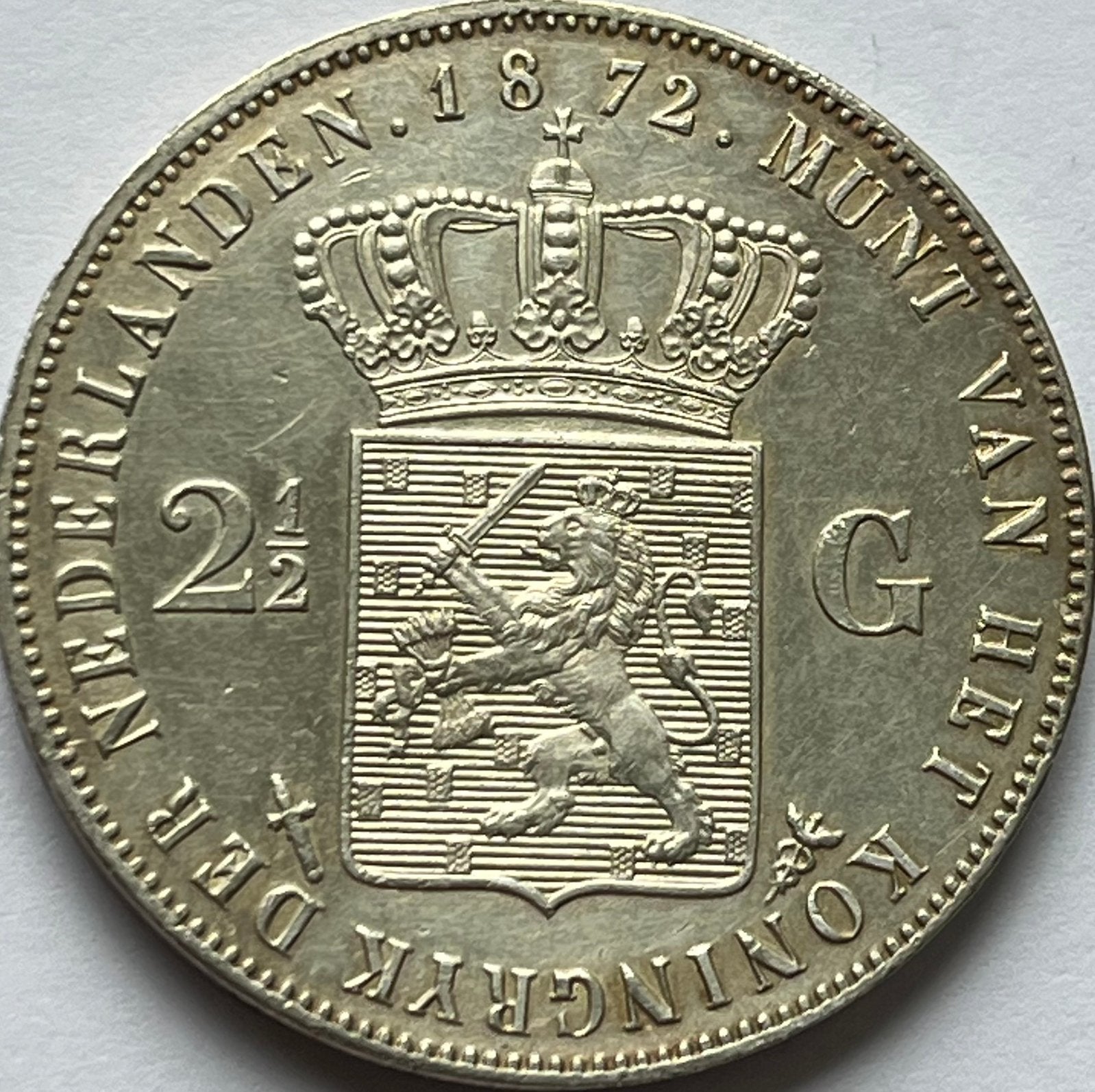 Hele mooie rijksdaalder 1872, Postzegels en Munten, Munten | Nederland, Koning Willem III, Zilver, Ophalen of Verzenden, Losse munt
