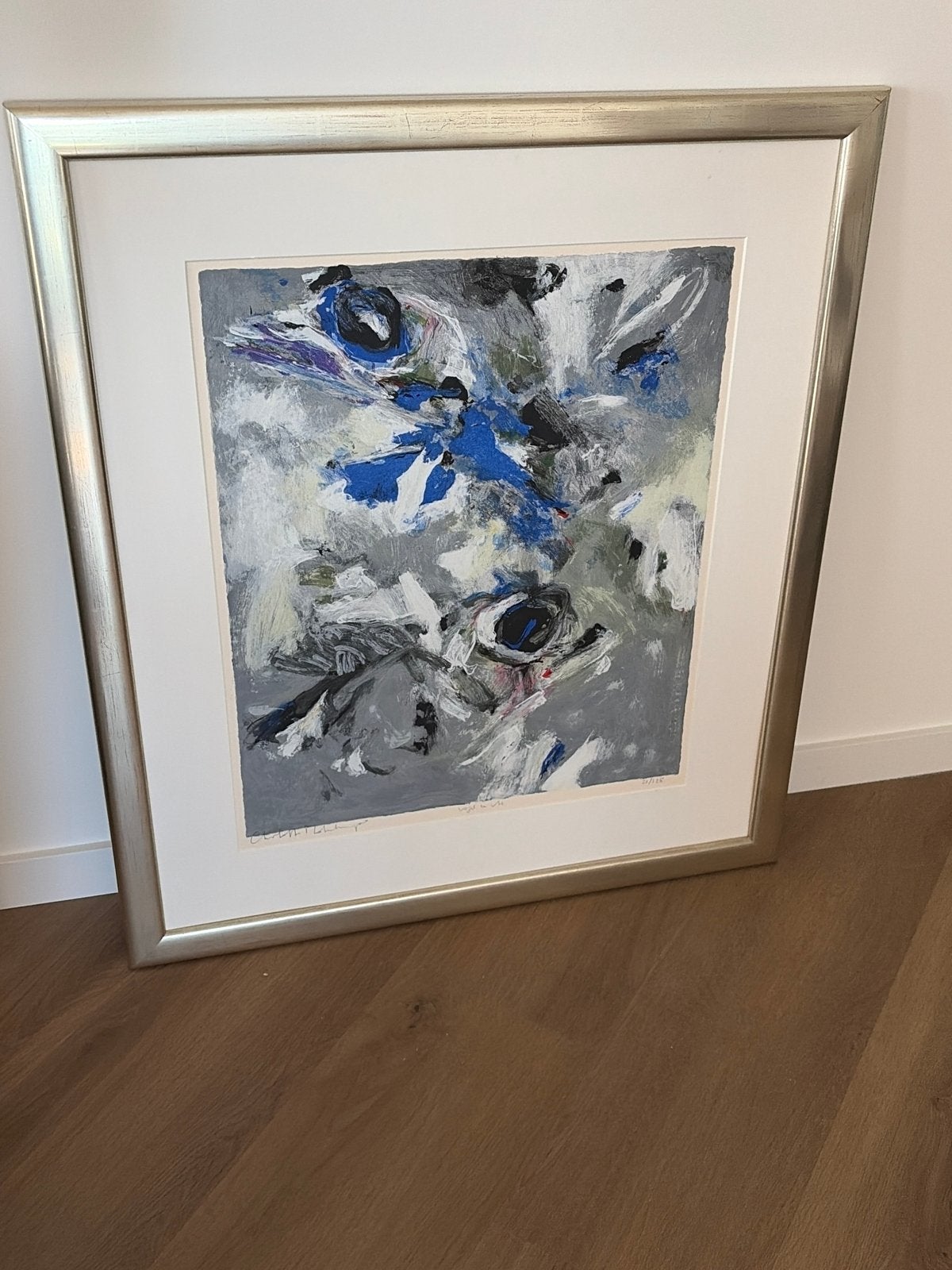 Schilderij 'Vogel en Vis' - Gesigneerd, ingelijst, Ophalen, Gesigneerd, Dieren