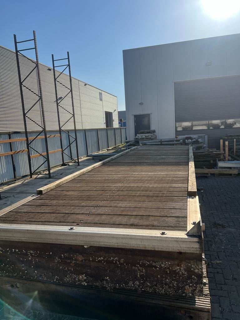 Drijvende Steigers - 6 stuks, 6.1m x 1.5m1, vrijboord 25cm, Ophalen of Verzenden, Gebruikt