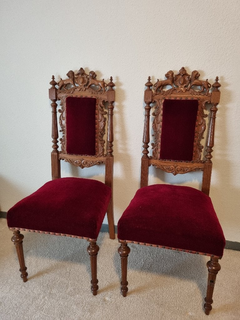 antieke Franse stoelen, Ophalen