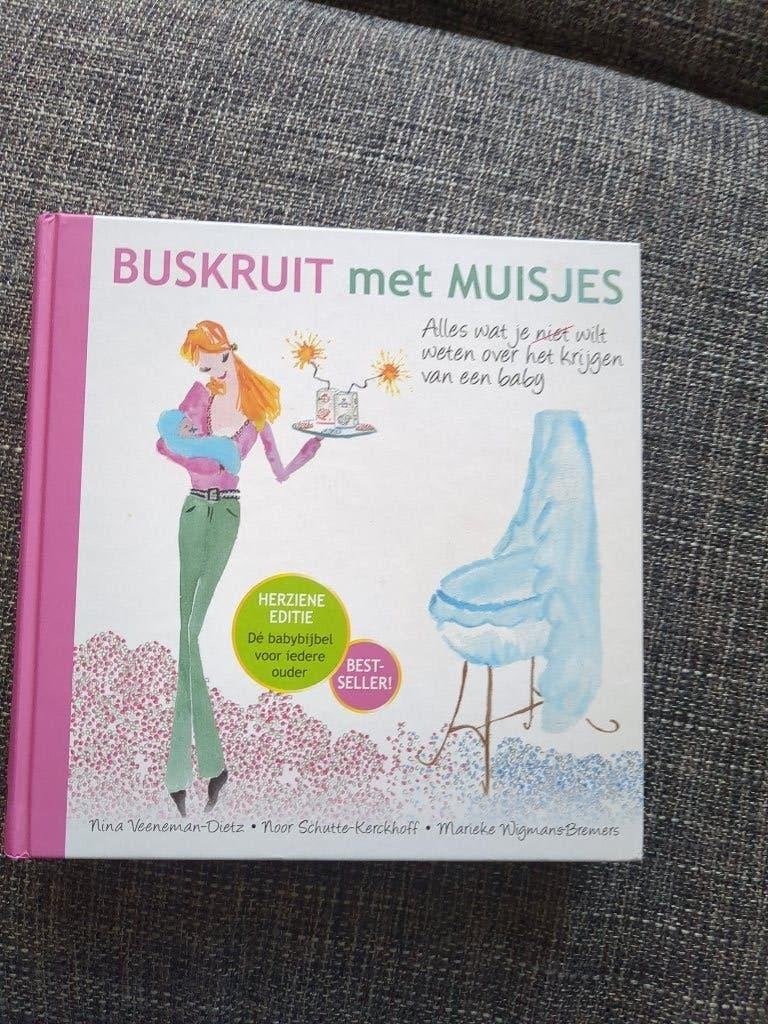 Boek 'buskruit met muisjes', Ophalen, Zo goed als nieuw, Zwangerschap en Bevalling