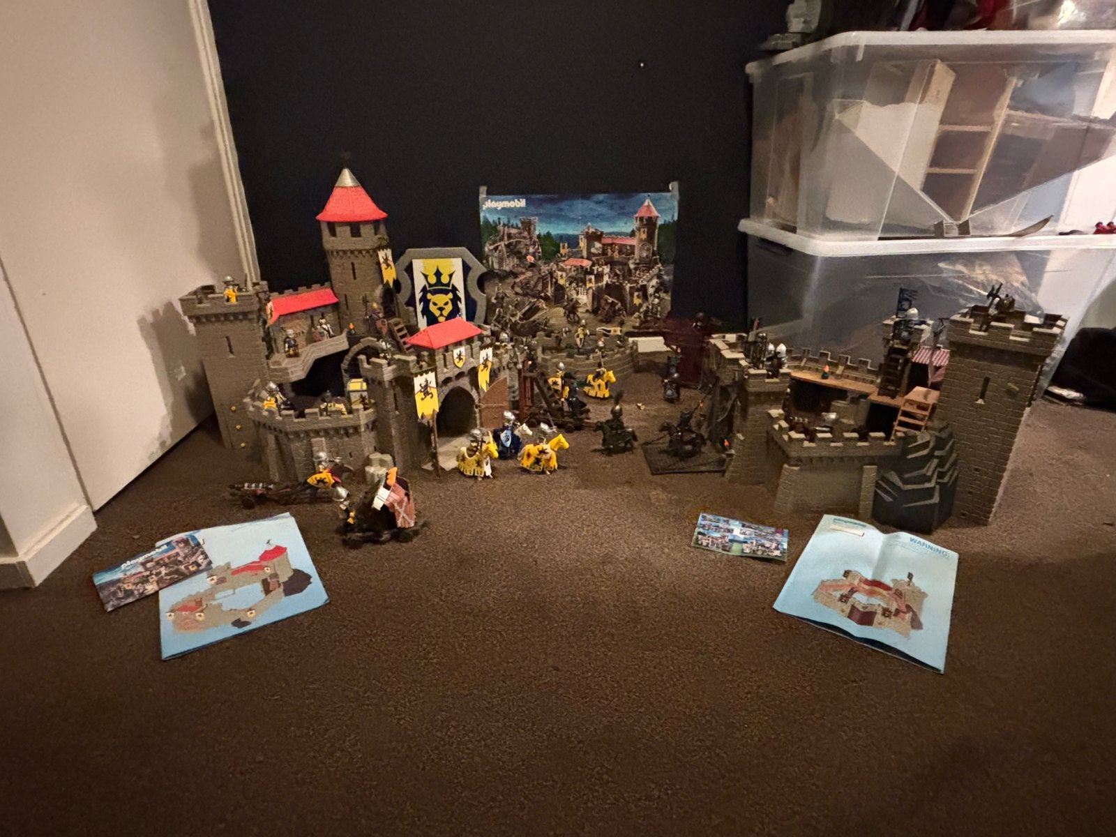 Enorme Playmobil kastelen verzameling met ridders, Ophalen of Verzenden, Gebruikt, Complete set