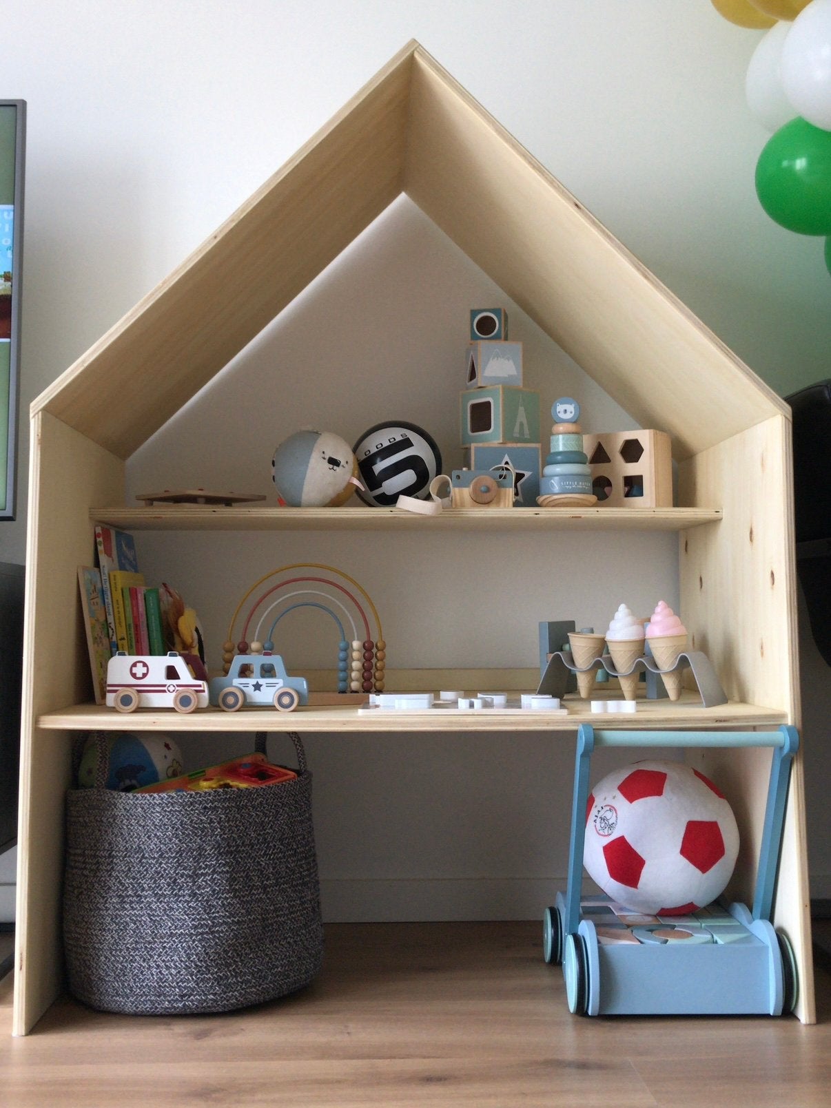 Houten speelhuisje / bureautje voor kinderen, Ophalen, Gebruikt
