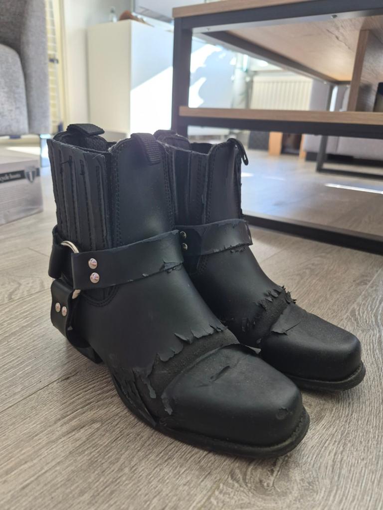 Highway 1 Biker Boots Short - Maat 37, Zwart, Lage of Enkellaarzen, Highway 1, Ophalen of Verzenden