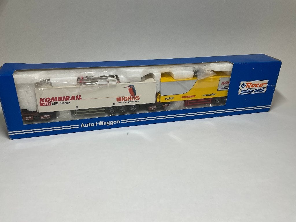 Roco 1903 Auto+Waggon DB Trailer rail Transport HO 1:87, Hobby en Vrije tijd, Modeltreinen | H0, Treinset, Gelijkstroom, Ophalen of Verzenden