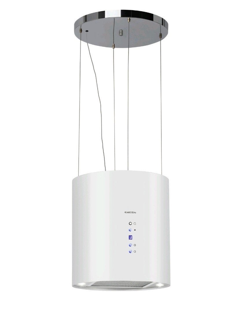 KLARSTEIN 35cm 522m³/h Eiland Afzuigkap Wit - Nieuw!, Ophalen, Nieuw, 400 tot 600 m³ per uur, Eilandschouwkap