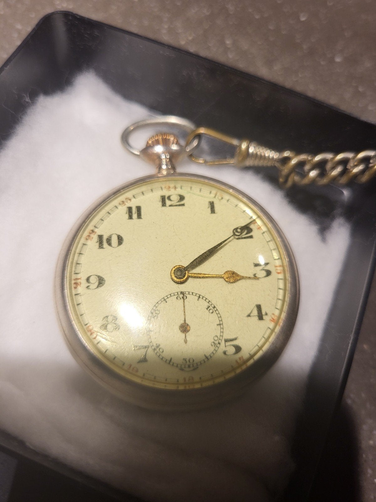 Antiek zilveren zakhorloge., Overige merken, Zakhorloge, 1900 tot 1930, Ophalen of Verzenden