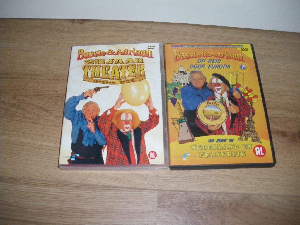 zgan 2 hele leuke dvd s van bassie en adriaan, Alle leeftijden, Ophalen of Verzenden, Zo goed als nieuw
