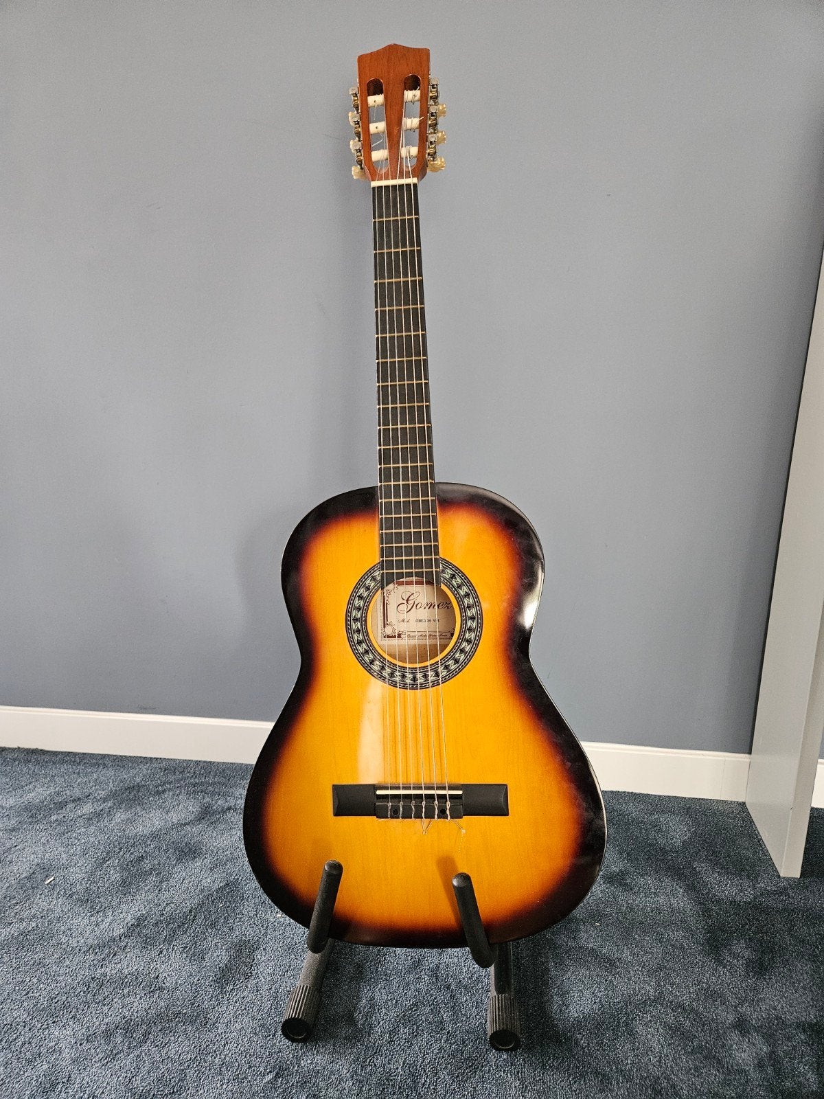 Linkshandige kindergitaar Gomez, Ophalen, Gebruikt, Klassieke of Spaanse gitaar, Met koffer