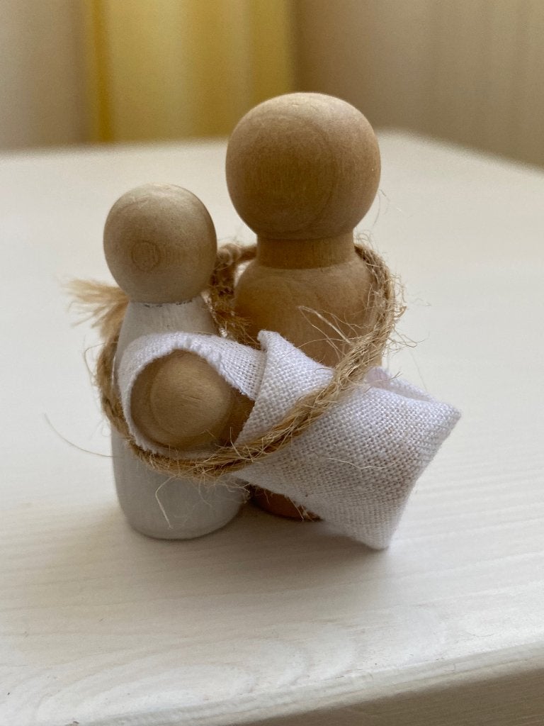 Kerst stalletje Peg Dolls zgan, Ophalen of Verzenden, Zo goed als nieuw