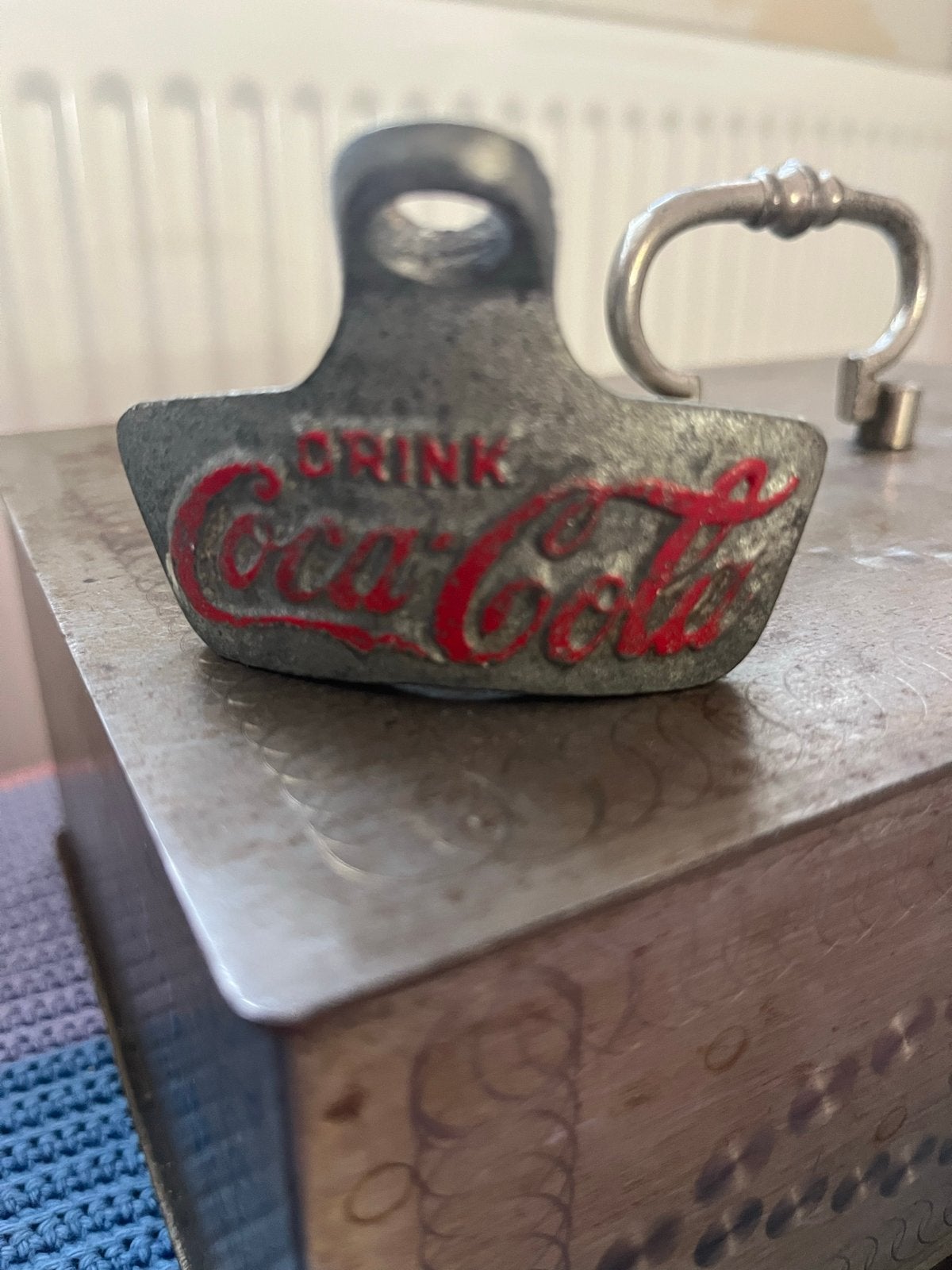 Vintage Coca-Cola flesopener, ijzer, jaren '50, Ophalen