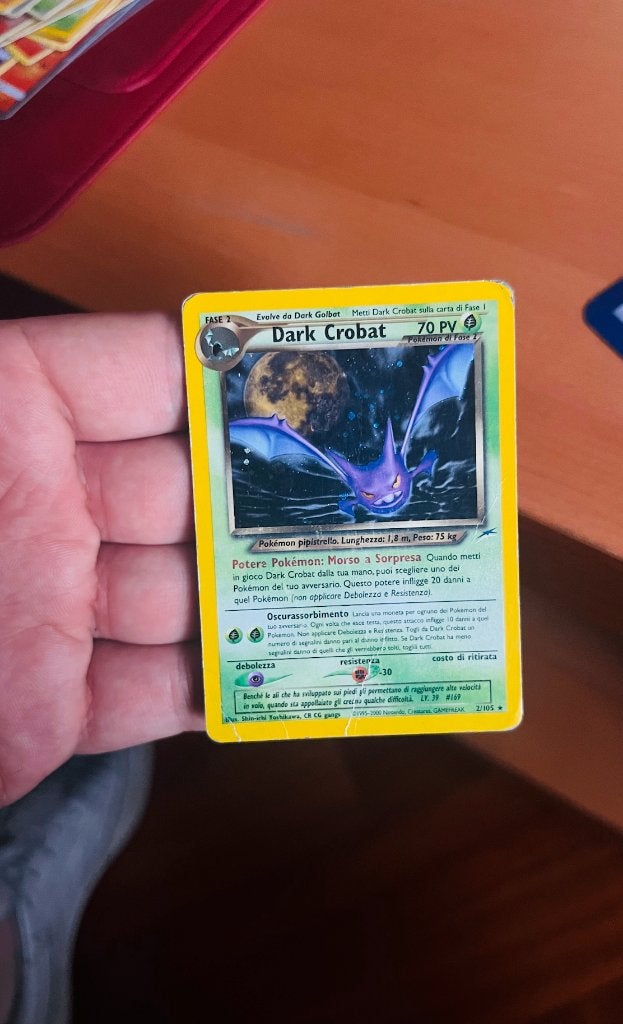 Dark Crobat 2/105 Holo Neo Destiny Pokemon, Verzenden, Zo goed als nieuw, Losse kaart, Foil