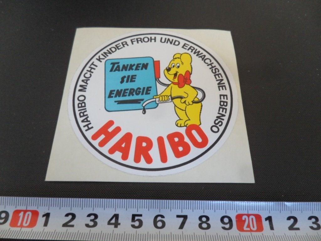 sticker HARIBO  Tanken Sie Energie macht kinder froh, Ophalen, Zo goed als nieuw