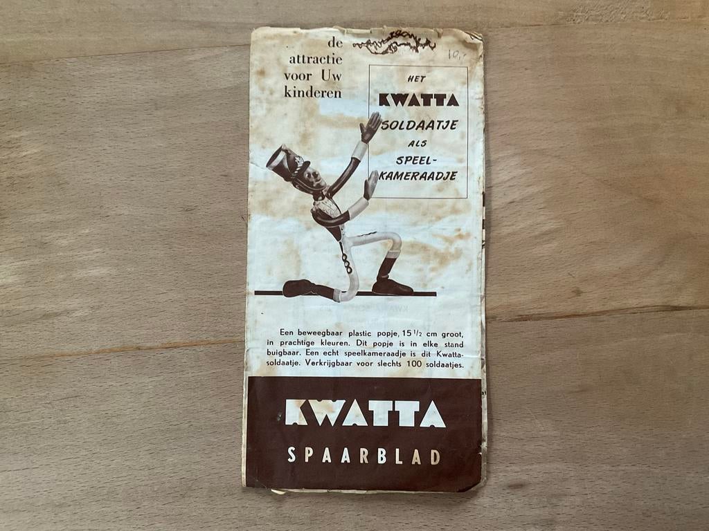 Oude spaarblad KWATTA, Overige supermarkten, Ophalen