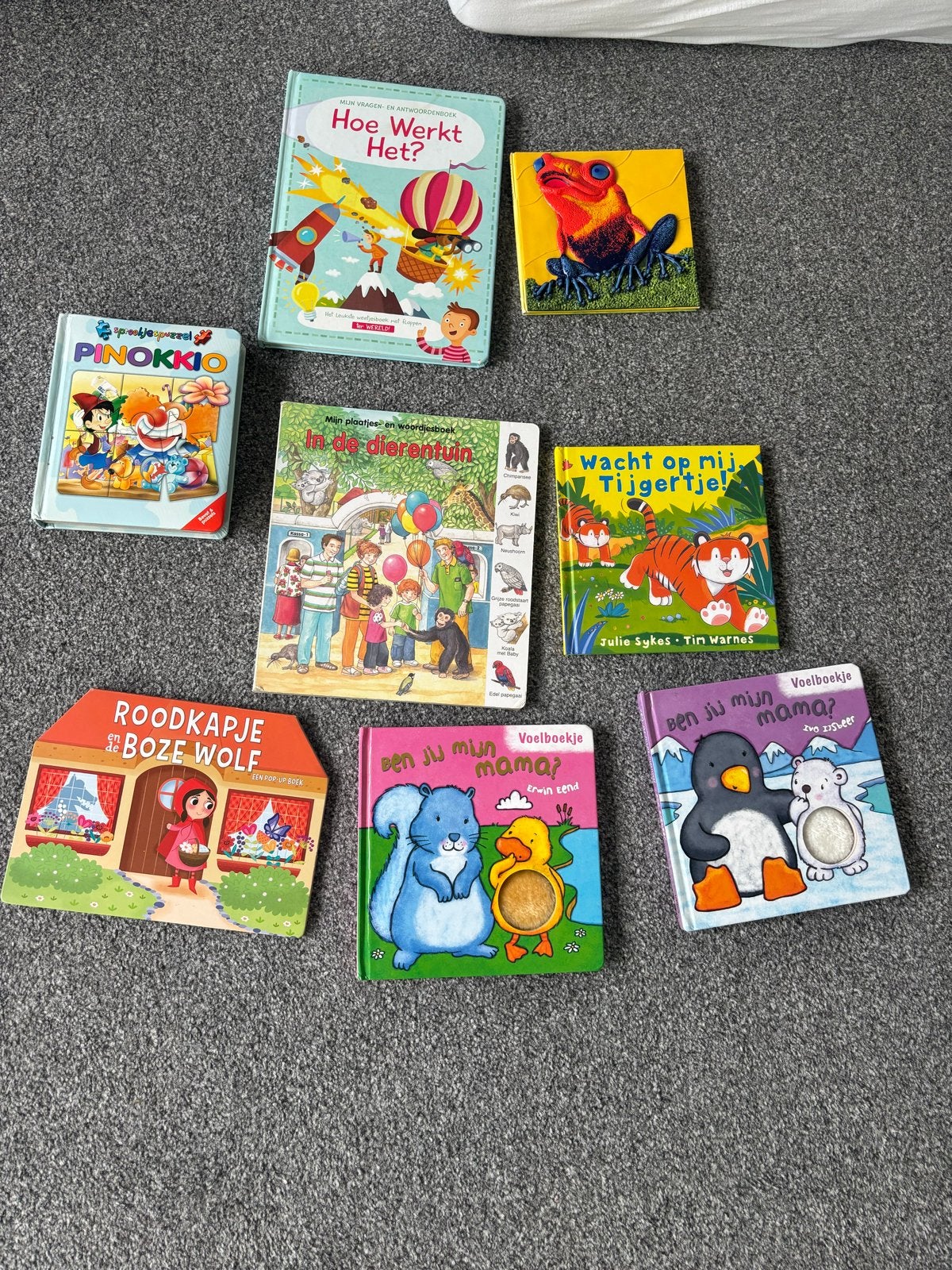 Diverse Kinderboeken: Voelboekjes, Prentenboeken en Meer, Boeken, Ophalen of Verzenden, Gelezen, Uitklap-, Voel- of Ontdekboek