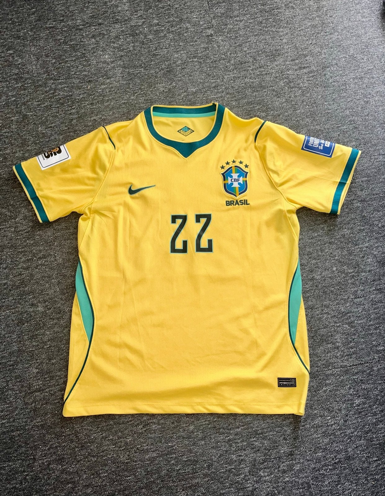 WK 2026 Voetbalshirt Kaka Brazilië Maat XL, Sport en Fitness, Voetbal, Maat XL, Ophalen of Verzenden, Zo goed als nieuw, Shirt