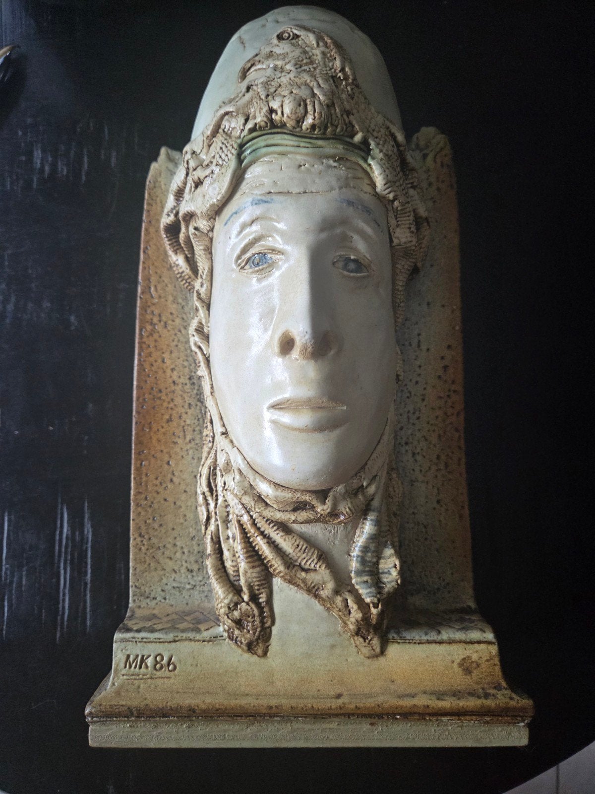 Uniek keramisch kunstwerk van Martin Klaver '86, Antiek en Kunst, Handgemaakt, Ophalen of Verzenden, 20 - 50 cm, Steen of Keramiek