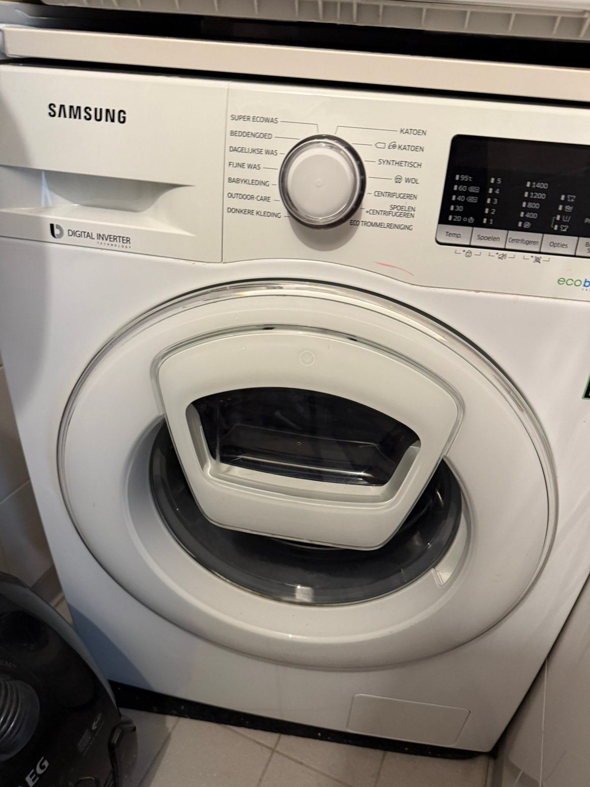 Samsung AddWash WW70K5400WW/EN – 7 kg – 1,400 rpm, Ophalen, Zo goed als nieuw, 1200 tot 1600 toeren, 85 tot 90 cm