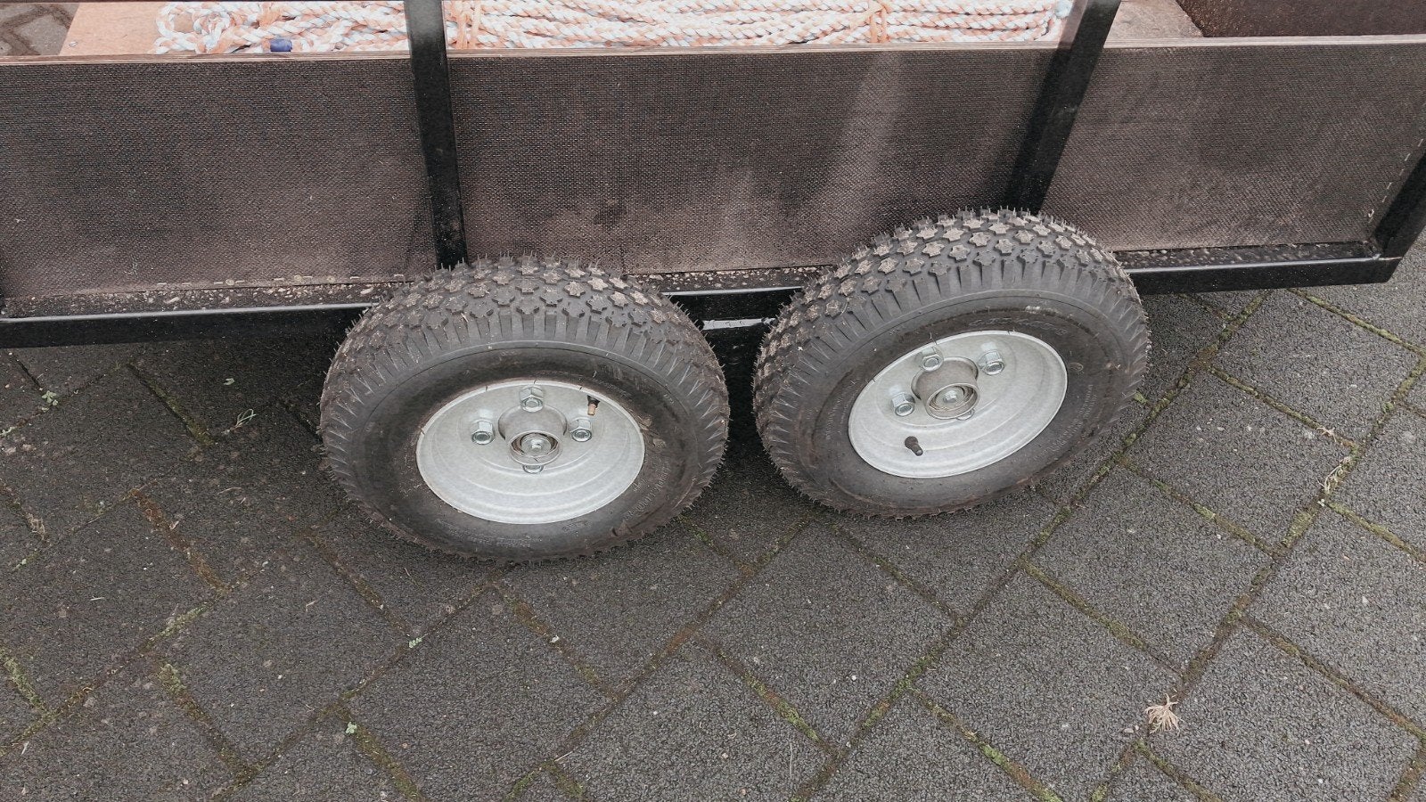 aanhanger voor tuin of zitmaaier, Ophalen, Nieuw