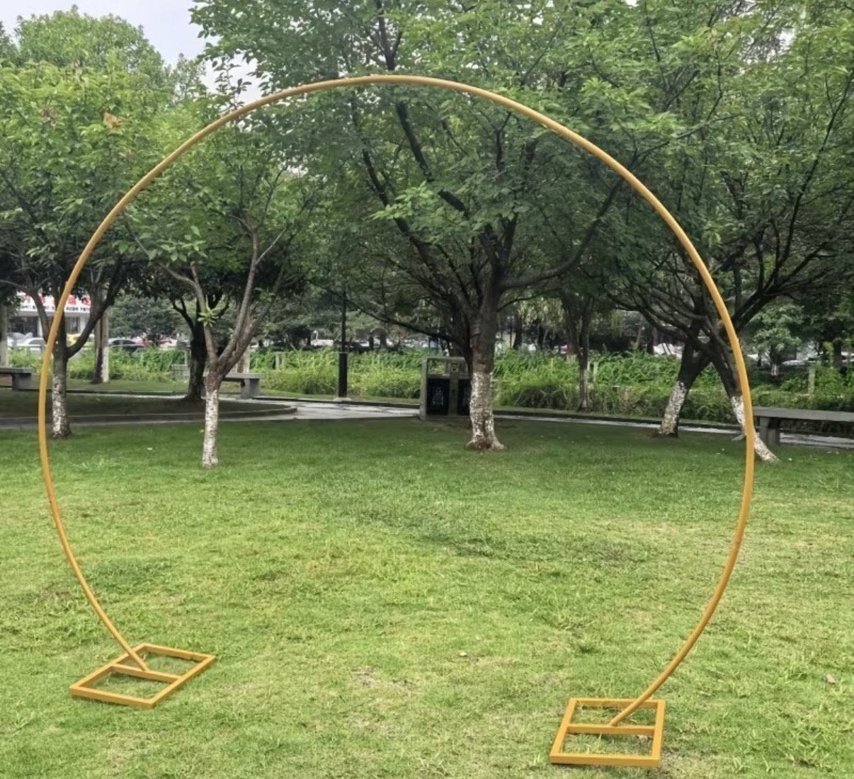 Gouden Ballonboog 2 meter - te koop, Ophalen, Zo goed als nieuw, Versiering, Geboorte of Huwelijk