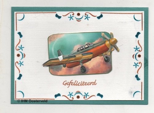 3D Kaart Hobbydots 1 Vliegtuig, Ophalen of Verzenden, Nieuw, Overige thema's