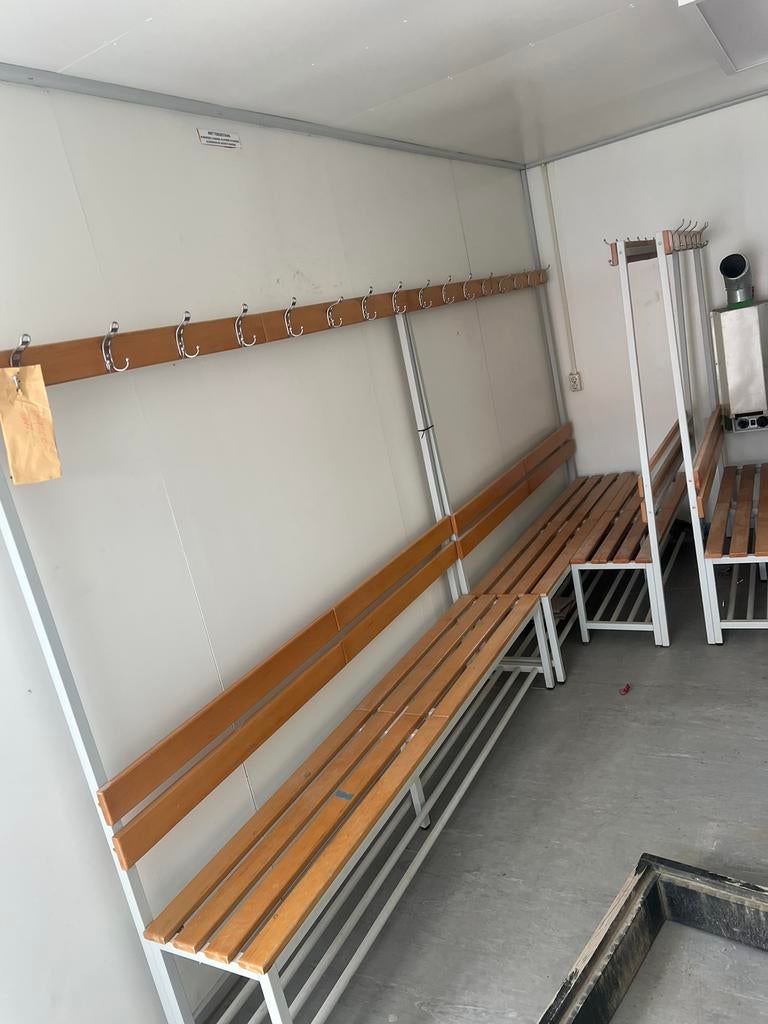 Kleedkamerbank / garderobebank | 14 stuks, Huis en Inrichting, Ophalen of Verzenden, Zo goed als nieuw, Vijf, Zes of meer stoelen