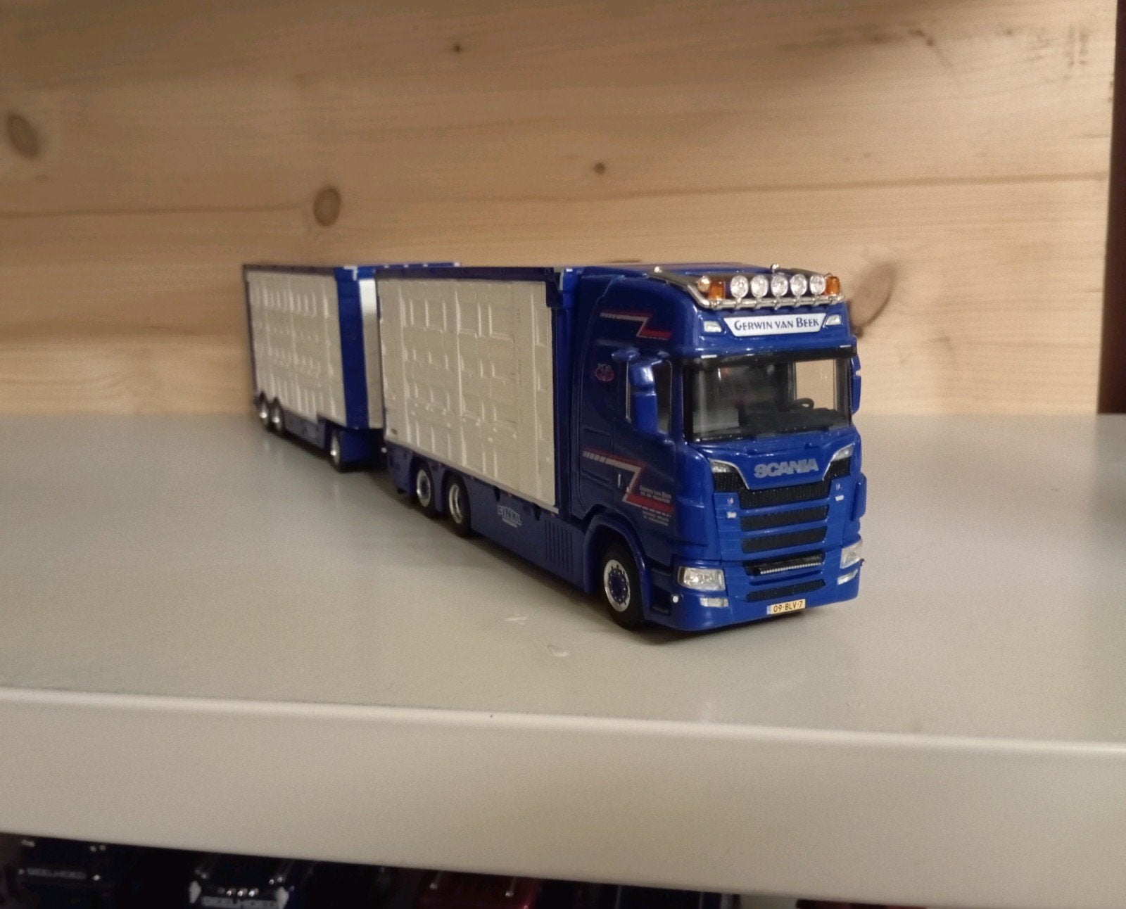 Scania S Gerwin van Beek combinatie WSI, Hobby en Vrije tijd, Modelauto's | 1:50, Nieuw, Bus of Vrachtwagen, Wsi, Ophalen of Verzenden