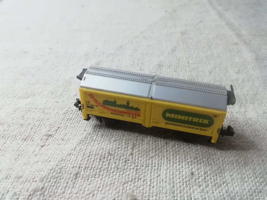 Minitrix Spur N Schiebedachwaggon, Gebruikt, Gelijkstroom, Verzenden, Trix