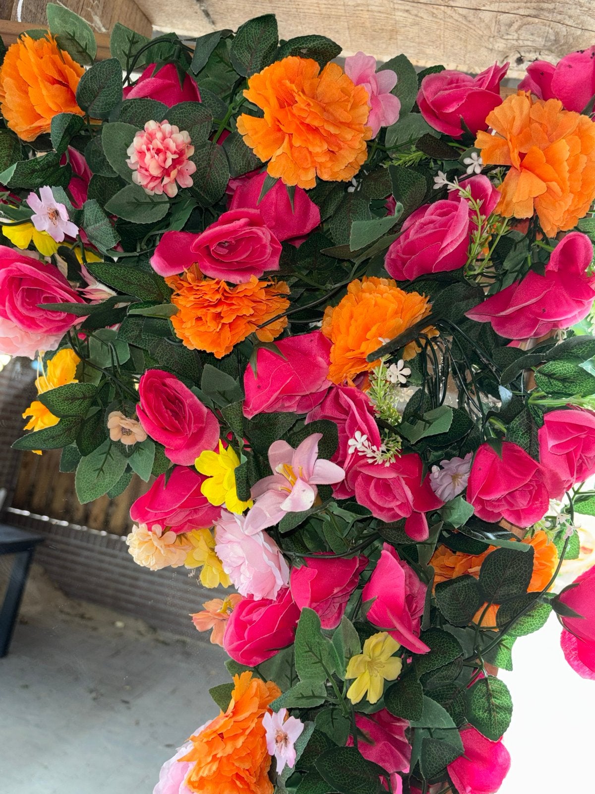 Spiegel en decoratie voor 21 diner/Sweet sixteen roze/oranje, Gebruikt, Overige stijlen, Roze, Ophalen of Verzenden