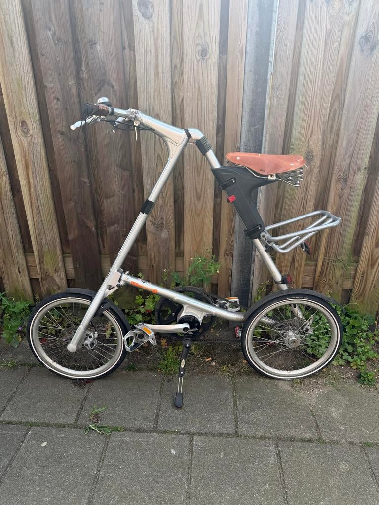 STRIDA EVO 3S Silver Brush - Silver details, Fietsen en Brommers, Ophalen of Verzenden, Zo goed als nieuw, Aluminium, 16 tot 20 inch