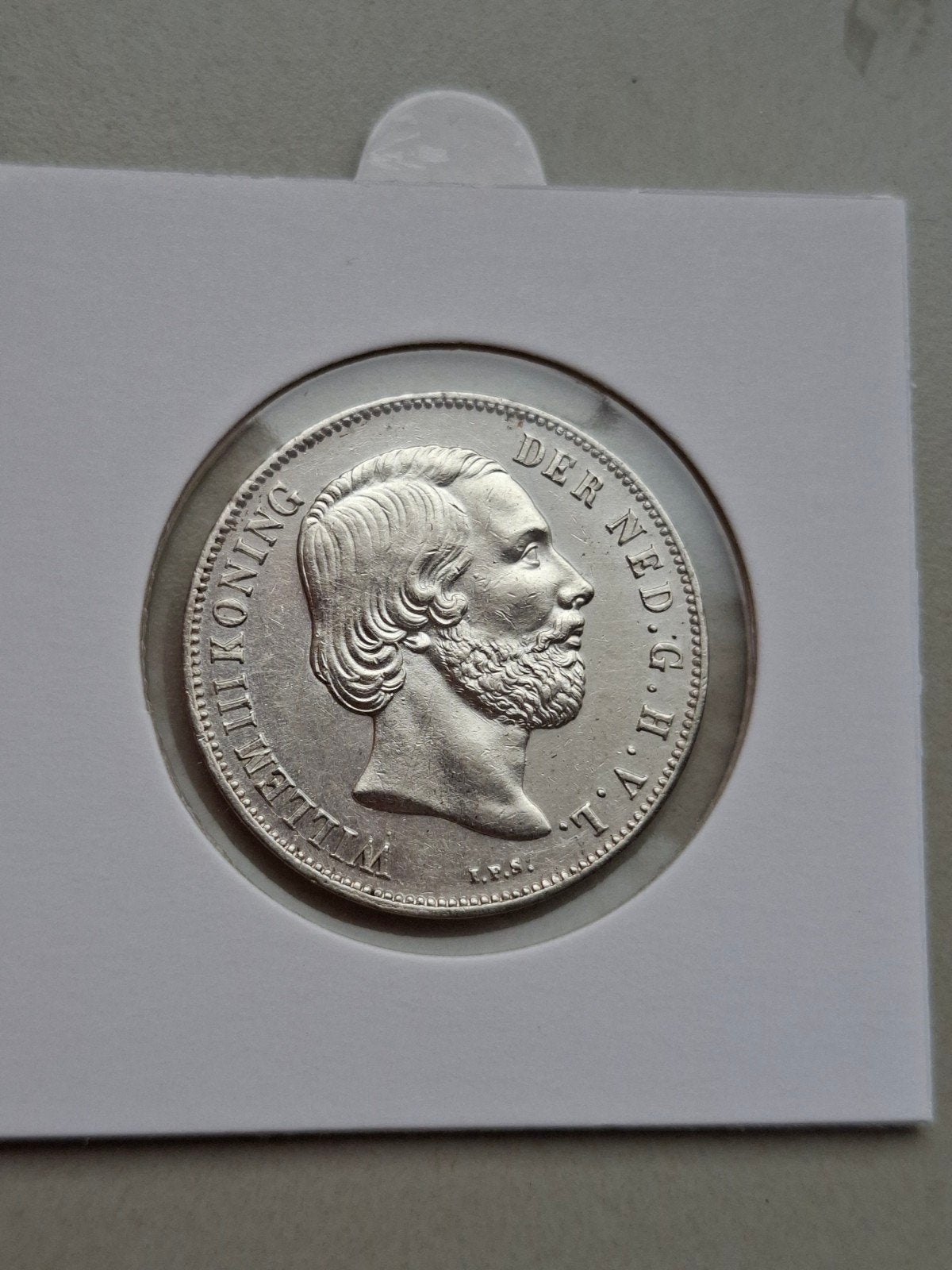 1 gulden 1854 prachtig+ willem 3, 1 gulden, Koning Willem III, Zilver, Ophalen of Verzenden
