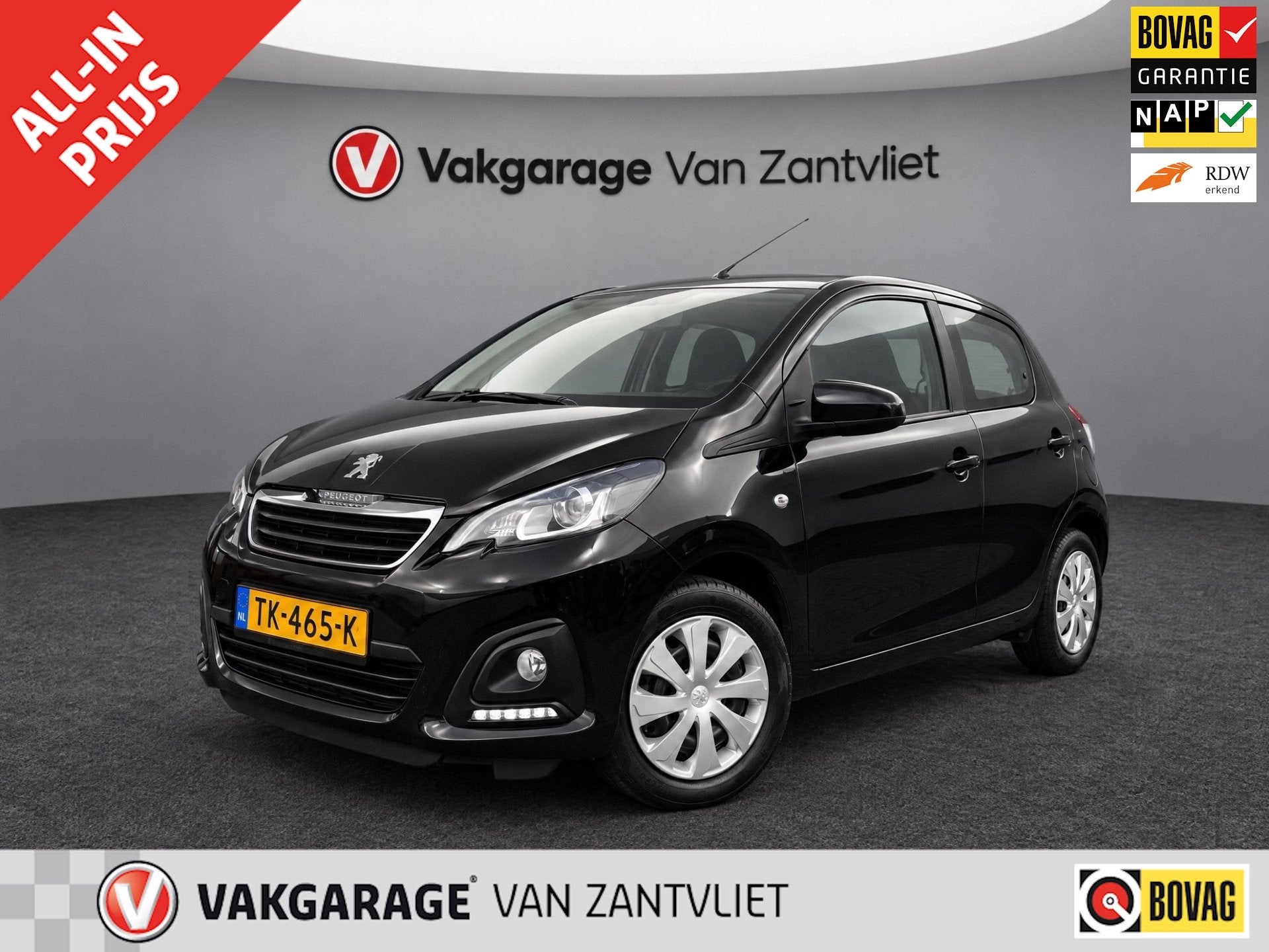 Peugeot 108 1.0 e-VTi Allure |12 mnd BOVAG-garantie| Carplay, 12 maanden, Stof, Gebruikt, 4 stoelen