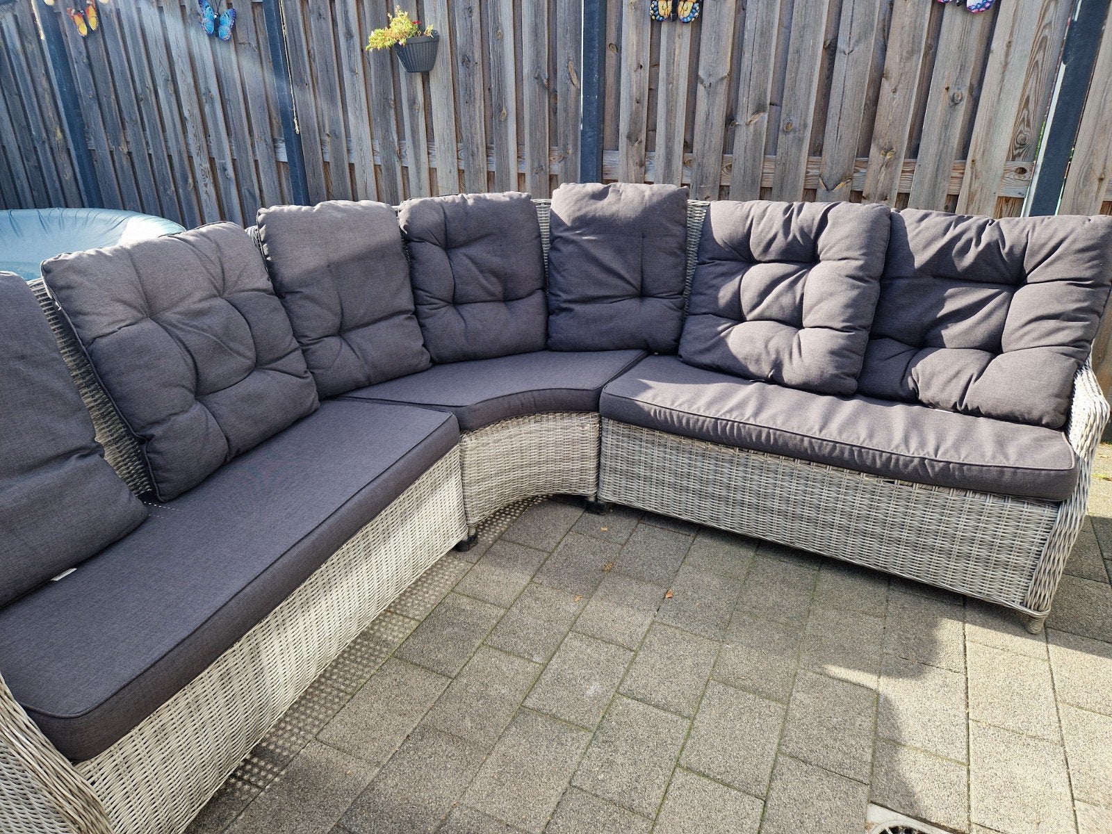Bois le duc Loungeset met kussens, Tuin en Terras, Tuinsets en Loungesets, Ophalen, Gebruikt, Meer dan 8 zitplaatsen, Loungeset