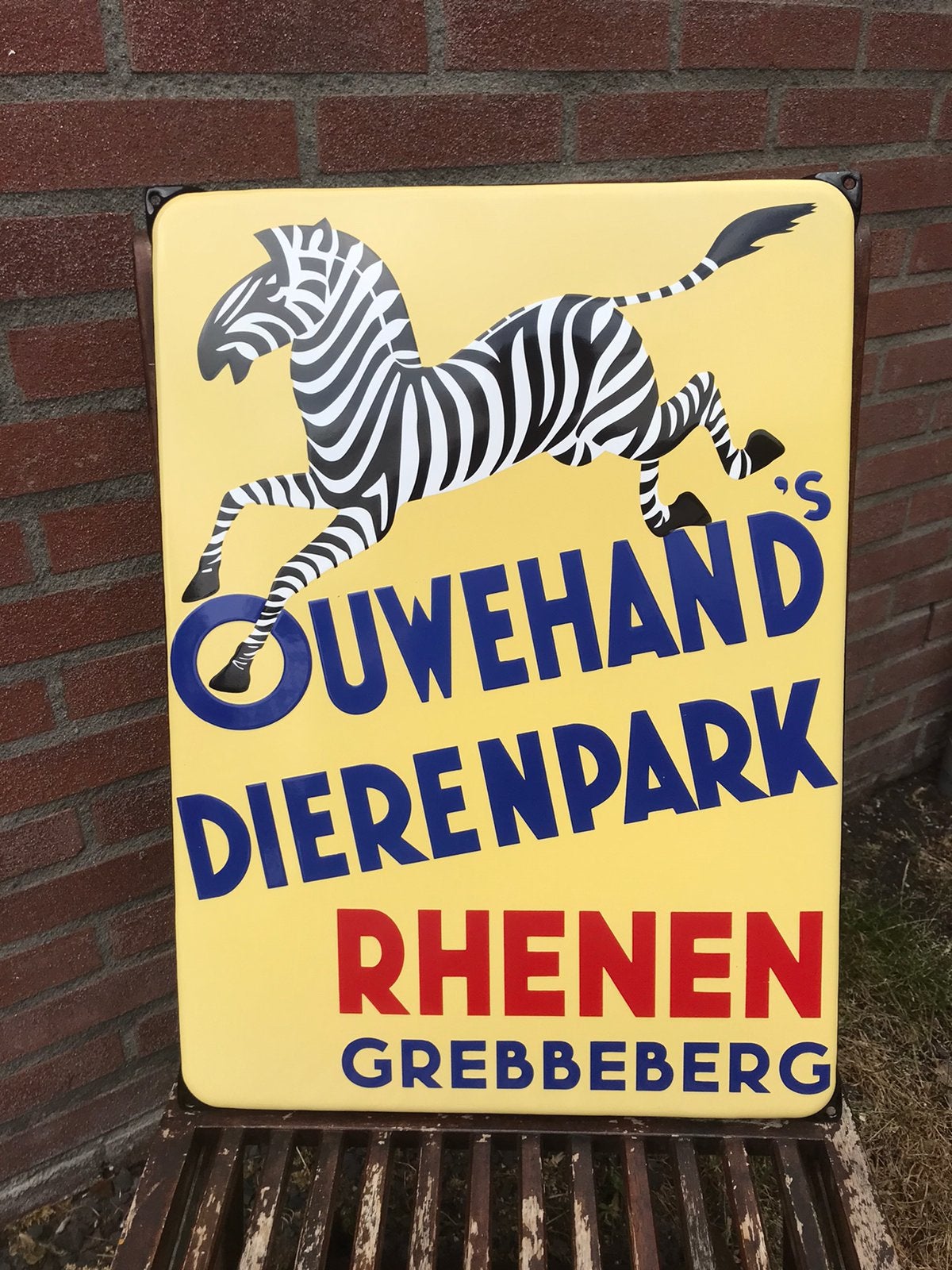 Zeer mooi emaille reclamebord, Ophalen of Verzenden, Zo goed als nieuw, Reclamebord