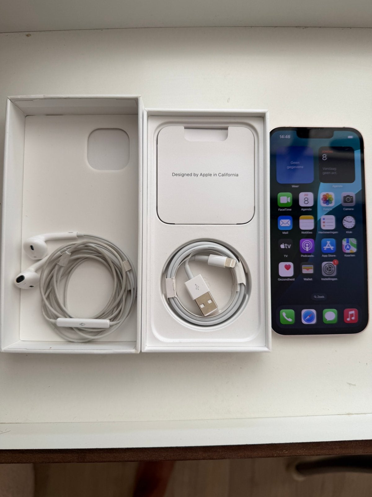 iPhone 13 Roze – 128 GB | Incl. originele doos & accessoires, Telecommunicatie, Ophalen, IPhone 13, Zo goed als nieuw, Apple